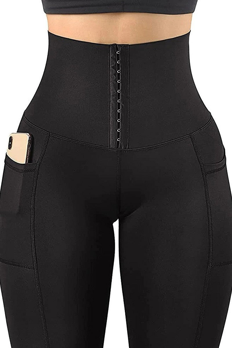 Body Shaper Fashion Black Yoga Leggings