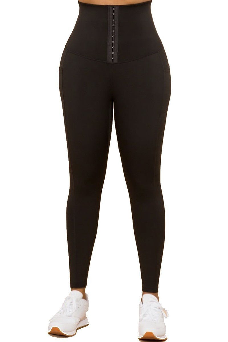 Body Shaper Fashion Black Yoga Leggings