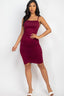 Front&Back Double Ruched Dress