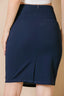 High Waist Ruched Slit Back Pencil Skirt