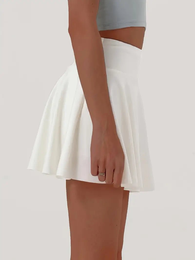 High-Waisted Skater Skirt | Stretchy Flared Circle Mini for Women
