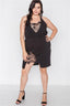 Plus Size Bodycon Mini Dress-Black