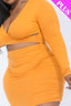 Plus Size Crisscross Cutout Front Mini Dress