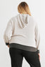 Plus Size Heather Grey/Charcoal Hooded Sweater