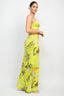 Scoop Tropical Print Lime Maxi Dress