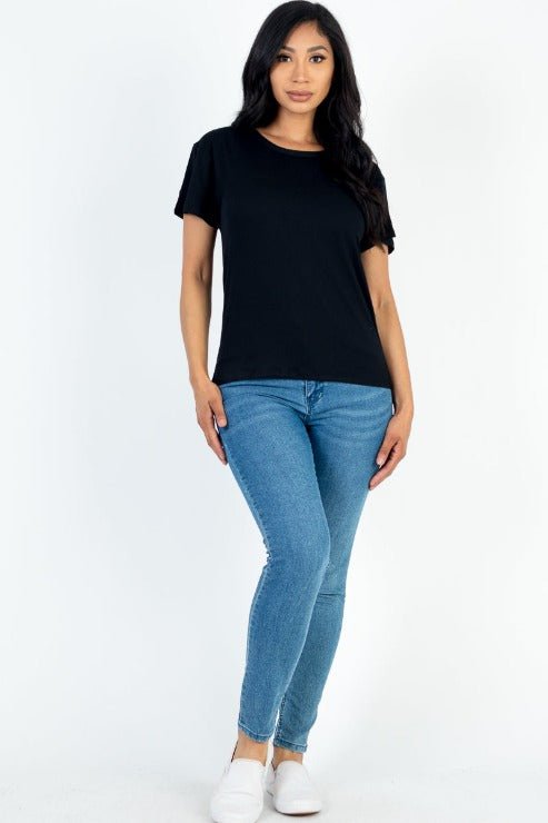 Women's Soft Jersey Short Sleeve T-Shirt | Stretch Tee