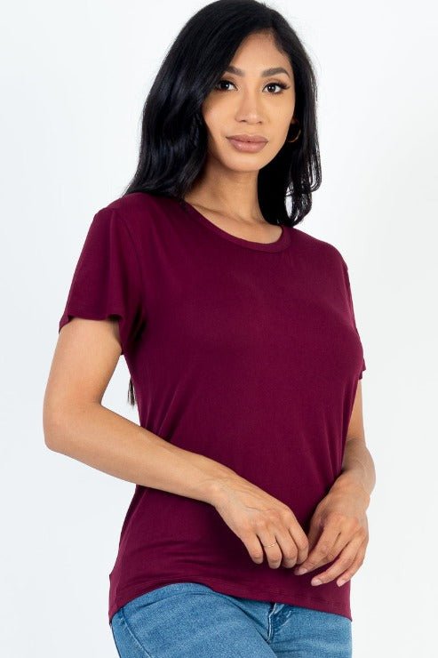 Women's Soft Jersey Short Sleeve T-Shirt | Stretch Tee