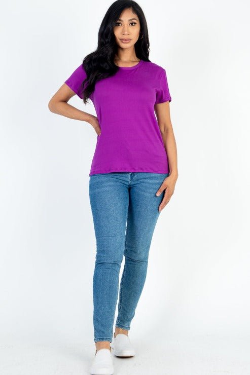 Women's Soft Jersey Short Sleeve T-Shirt | Stretch Tee
