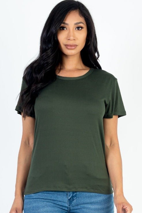 Women's Soft Jersey Short Sleeve T-Shirt | Stretch Tee