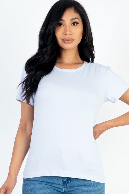 Women's Soft Jersey Short Sleeve T-Shirt | Stretch Tee