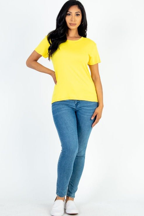 Women's Soft Jersey Short Sleeve T-Shirt | Stretch Tee