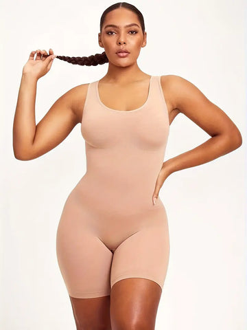 Elegant Stretch Fit Knit Bodysuit – Slim Fit & Abdominal Control