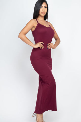 Racer Back Maxi Dress