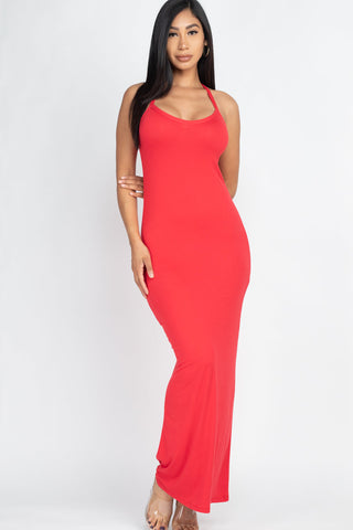 Racer Back Maxi Dress