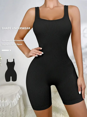 Elegant Stretch Fit Knit Bodysuit – Slim Fit & Abdominal Control