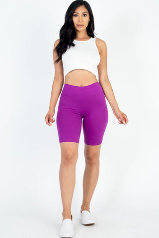 Bike Shorts | Soft High-Stretch Jersey | 18" Length