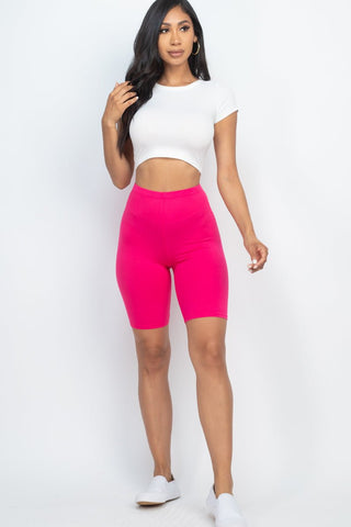 Bike Shorts | Soft High-Stretch Jersey | 18" Length