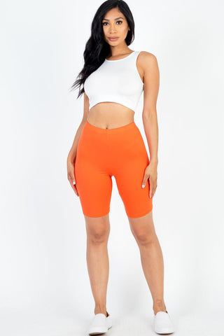 Bike Shorts | Soft High-Stretch Jersey | 18" Length