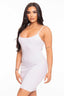 Cami Open Back Mini Dress-White