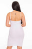 Cami Open Back Mini Dress-White