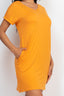 Cap Sleeve Pocket Mini Dress