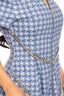 Chain-belt Mini Dress-Blue