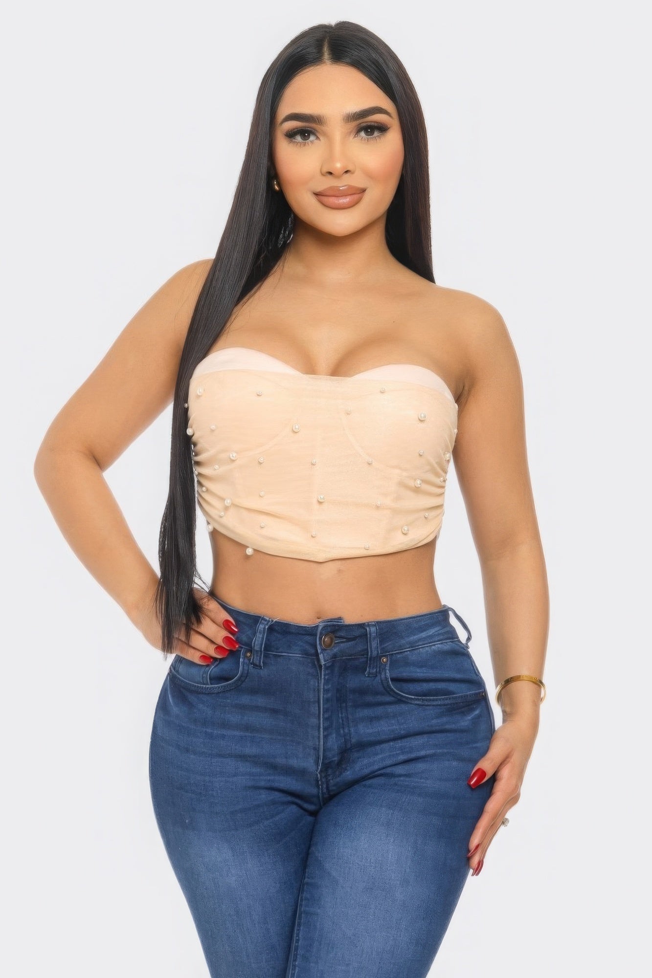 Chic Donna Mesh Tube Top - Women's Top Summer Fashion Trend