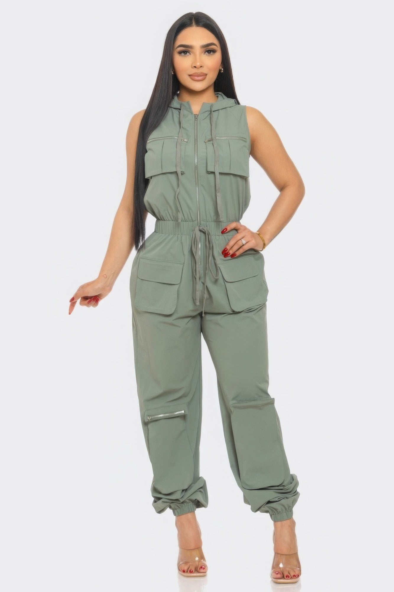 Chic Women's Tracy Cargo Jumpsuit - Optimal Comfort One-Piece