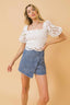 Cropped Lace Top-Off White
