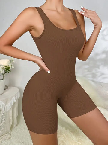 Elegant Stretch Fit Knit Bodysuit – Slim Fit & Abdominal Control