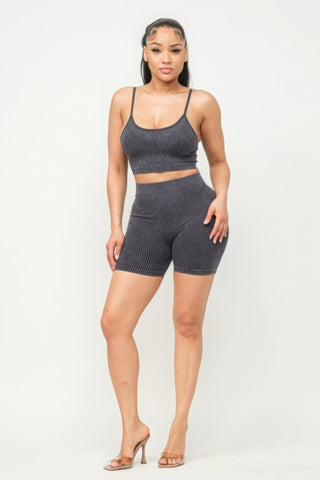 Women's Seamless Tank Top & Shorts Set - Erica Comfort Activewear