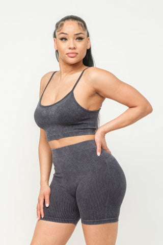 Women's Seamless Tank Top & Shorts Set - Erica Comfort Activewear
