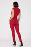 Fashion Top And Pants Set-Red