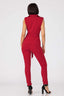 Fashion Top And Pants Set-Red