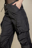 Flap Pockets Drawstring Ruched Parachute Pants