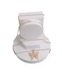 Gold 4 Pcs Butterfly Choker Set on white display stand, showcasing elegant butterfly design and craftsmanship.