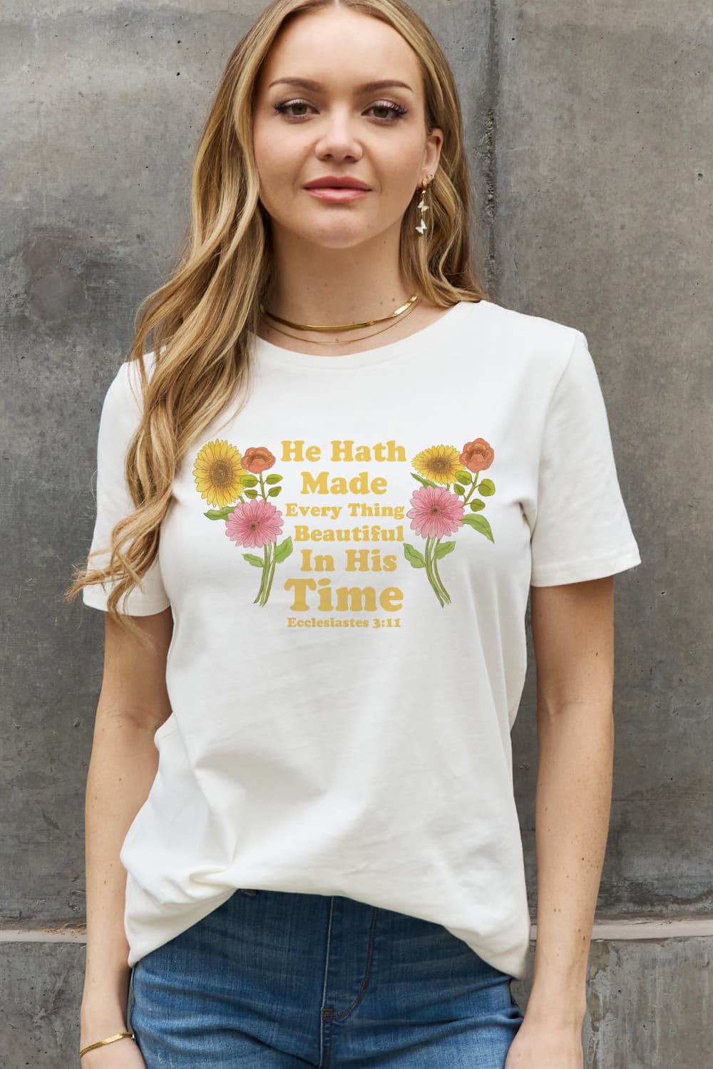 HE HATH MADE EVERY THING BEAUTIFUL IN HIS TIME Graphic Cotton Tee