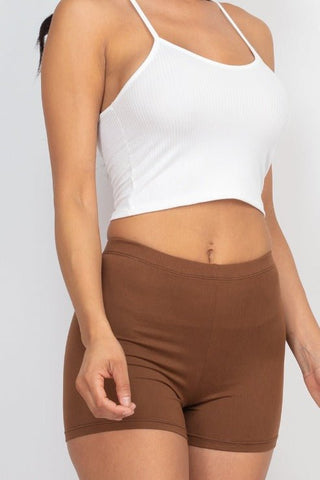 High-Stretch Solid Shorts | Versatile Activewear