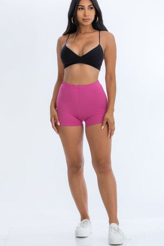 High-Stretch Solid Shorts | Versatile Activewear