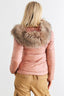Long Sleeve Faux Fur Jacket-Mauve