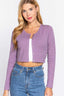 Long Slv Round Neck Viscose Sweater-Lavender