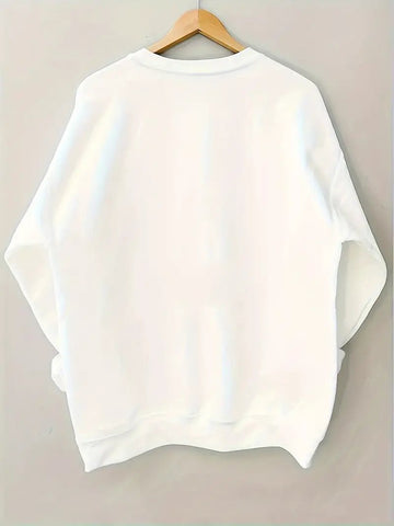 MTV Plus Size Casual Crew Neck Pullover Sweatshirt