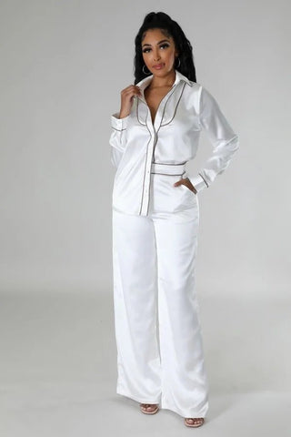 My Way Ivory Tunic Top Two Piece Set