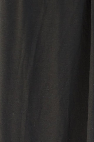 Close-up of black fabric texture for Open Front Long Sleeve Cover Up, showcasing slightly stretchy rayon-spandex material