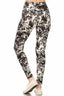 Paint Splatters Printed Knit Legging With High Waist-Multi