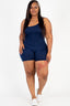 Plus Size Backless Cami Romper