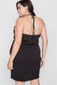 Plus Size Bodycon Mini Dress-Black