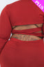 Plus Size Criss Cross Open Back Long Sleeve Bodycon Dress