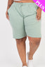Plus Size French Terry Bermuda Shorts