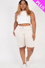 Plus Size French Terry Bermuda Shorts